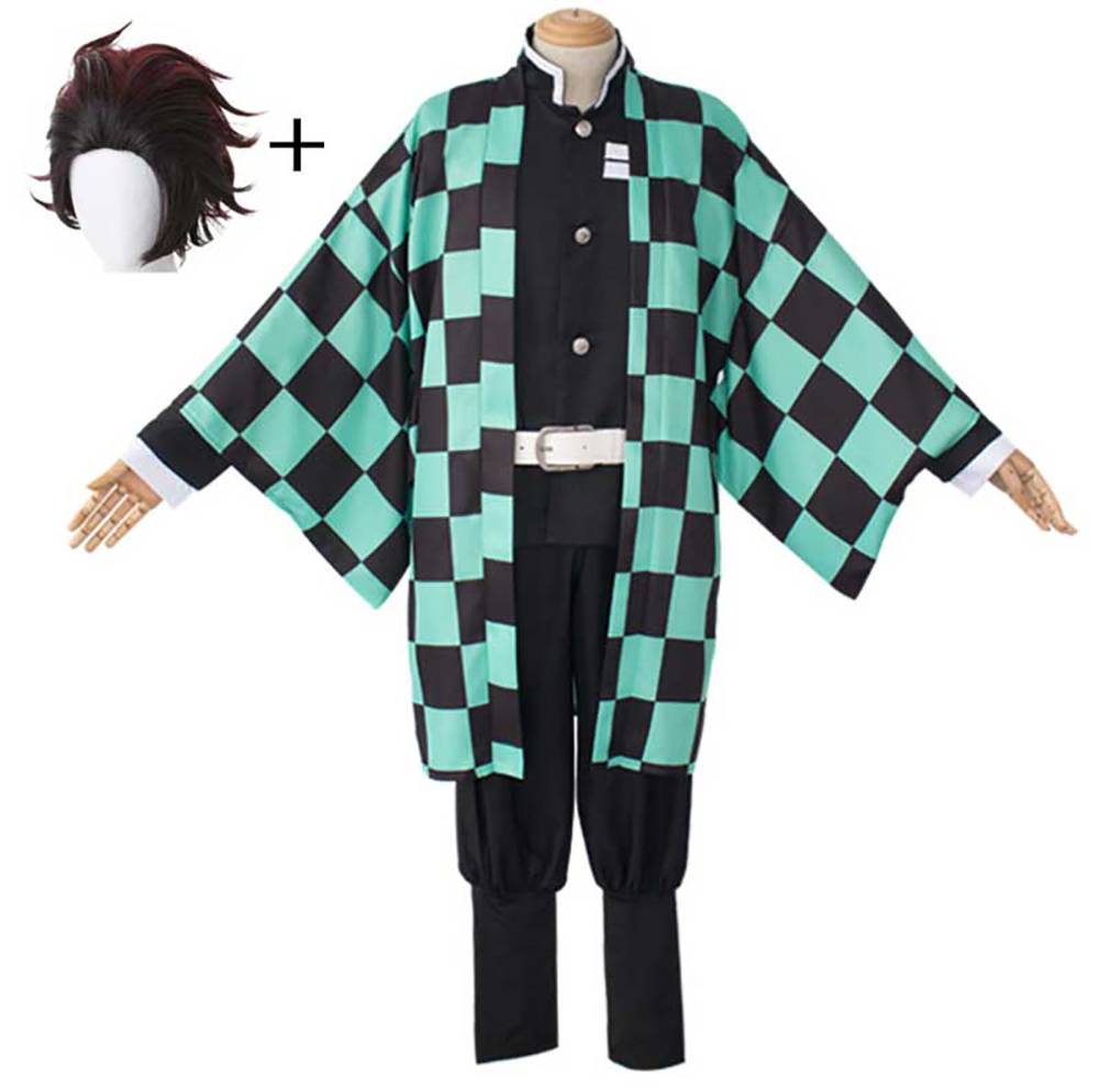 鬼滅の刃 竈門 炭治郎 衣装 ウィッグ セット 炭治郎 たんじろう コスプレ 仮装 ハロウィン 忘年会 パーティー 演出 - 画像1