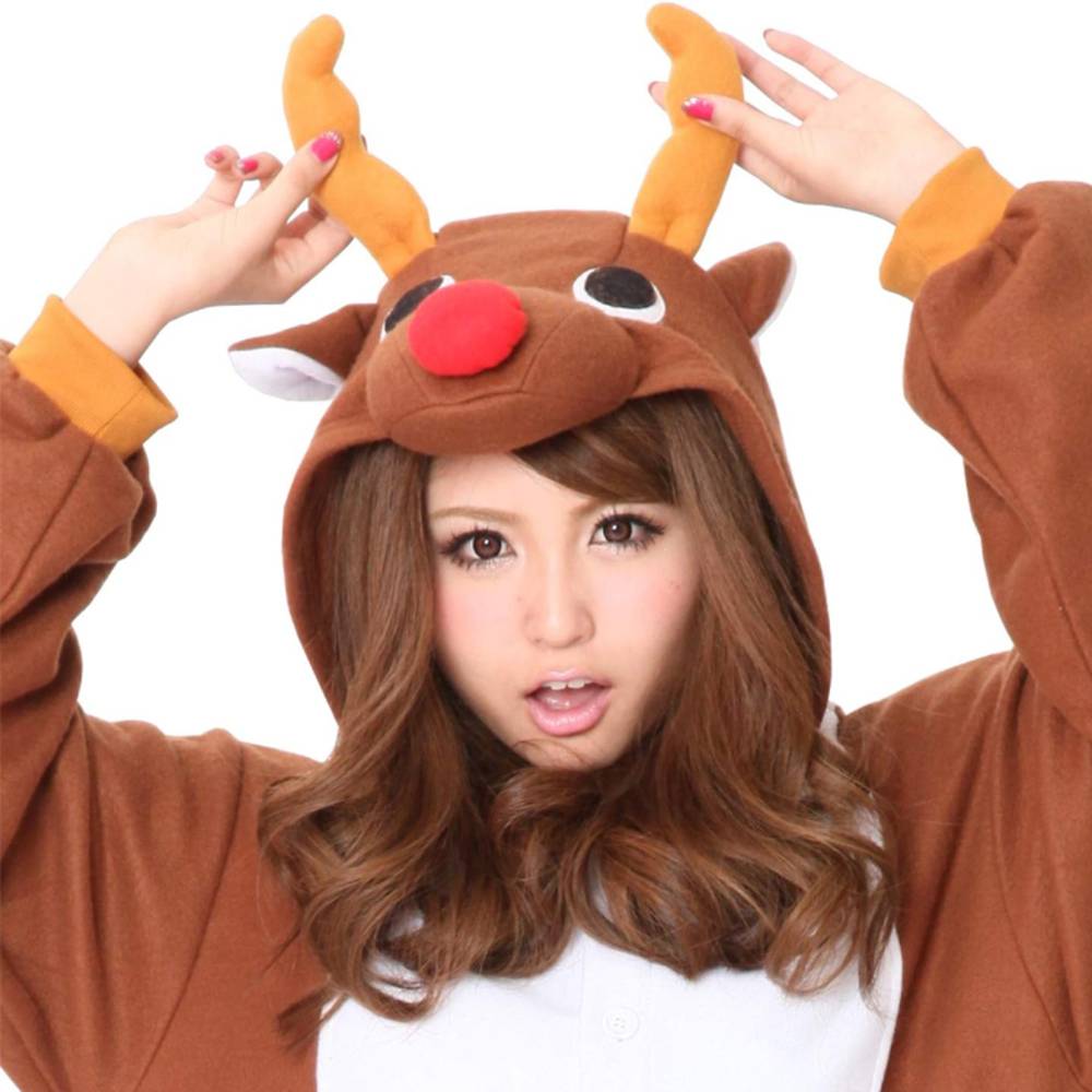 トナカイ コスプレ 着ぐるみ クリスマス パジャマ 衣装 パーティ イベント 宴会 ハロウィン レディース メンズ M - 画像4