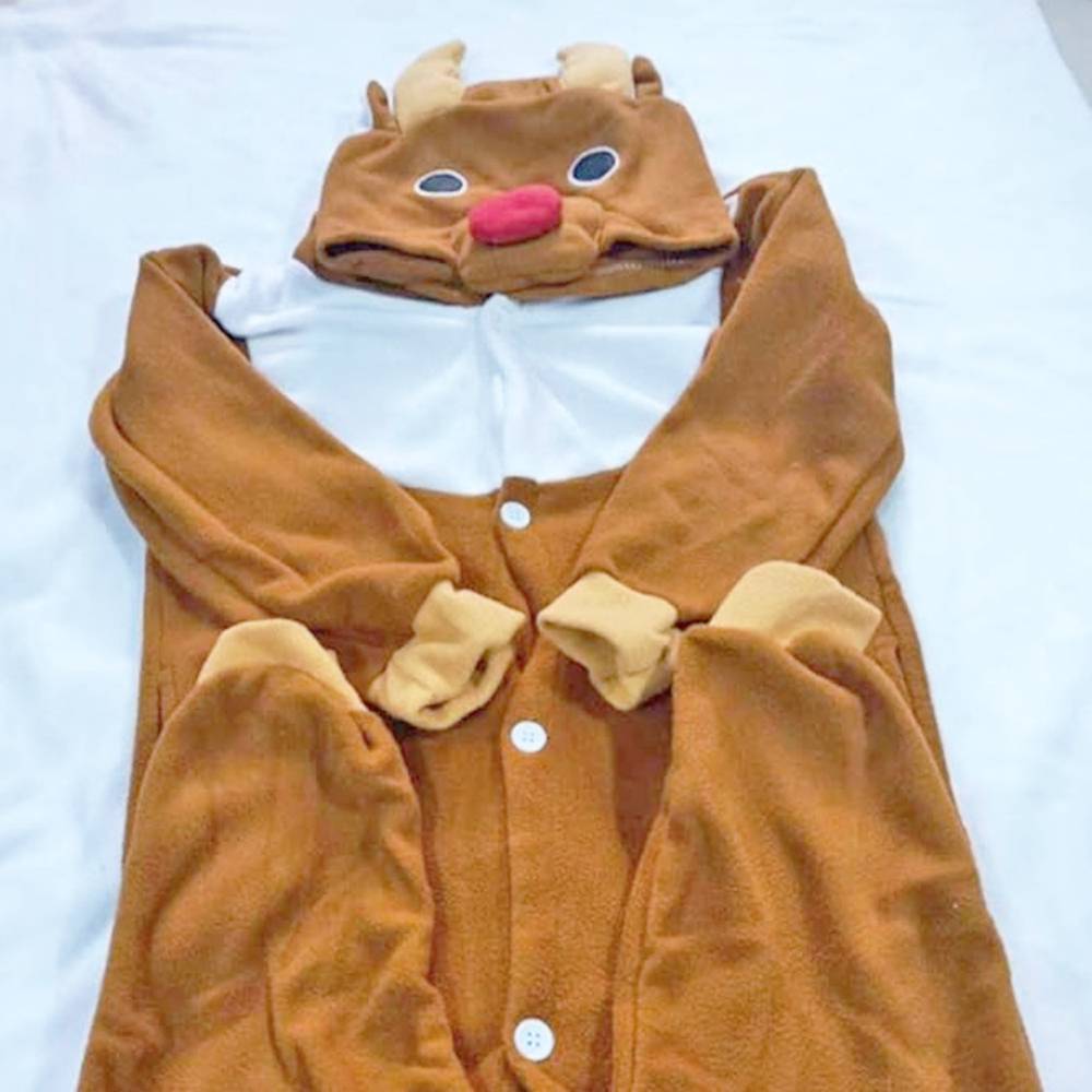 トナカイ コスプレ 着ぐるみ クリスマス パジャマ 衣装 パーティ イベント 宴会 ハロウィン レディース メンズ M - 画像6