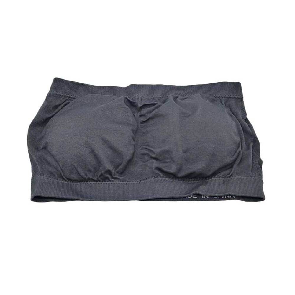 おすすめ 1枚 インナー ワンピース リラックス ブラ 下着 ジャー 夜用 カップ付き ナイトウェア ノンワイヤーブラ ずれない チューブトップ  ブラックS - 画像2