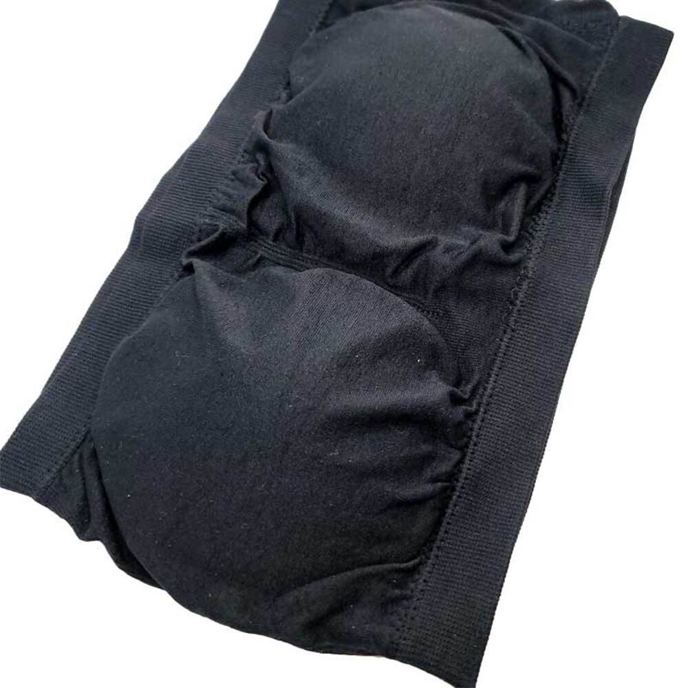 おすすめ 1枚 インナー ワンピース リラックス ブラ 下着 ジャー 夜用 カップ付き ナイトウェア ノンワイヤーブラ ずれない チューブトップ  ブラックS - 画像4