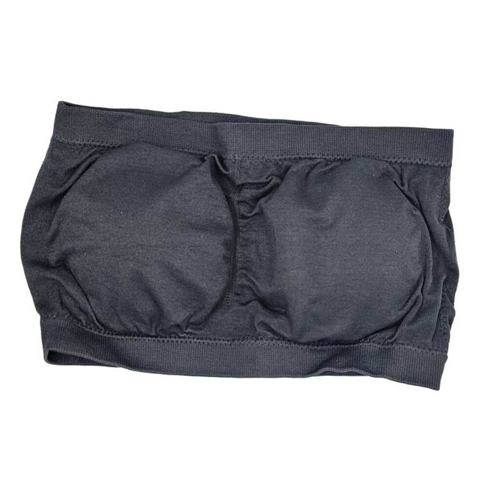 おすすめ 1枚 インナー ワンピース リラックス ブラ 下着 ジャー 夜用 カップ付き ナイトウェア ノンワイヤーブラ ずれない チューブトップ  ブラックS - 画像5