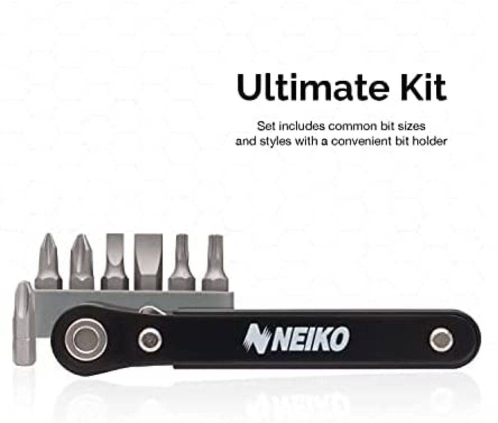 ミニ ラチェットドライバーセット コンパクト ポケットサイズ １０ｃｍ 1/4-Inch  - 画像4