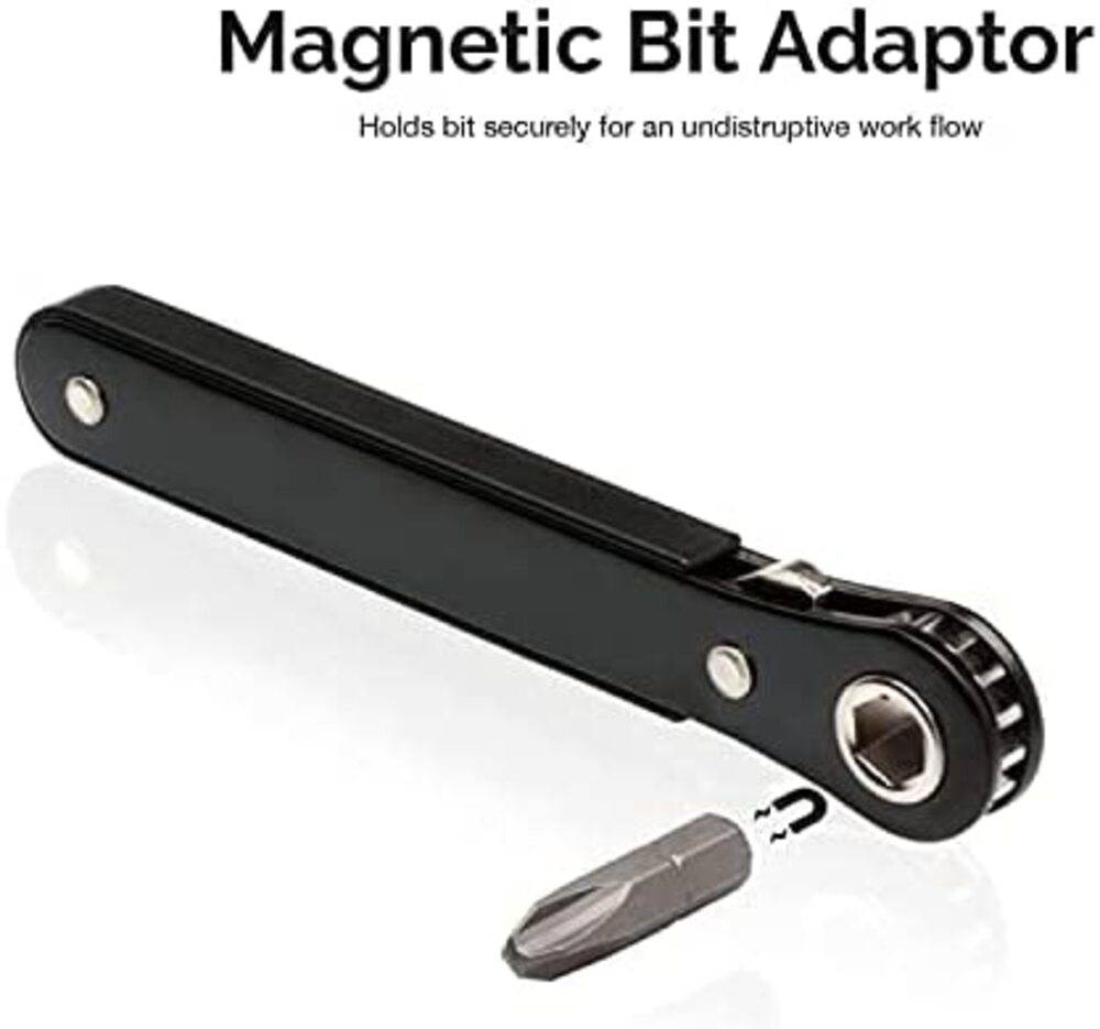 ミニ ラチェットドライバーセット コンパクト ポケットサイズ １０ｃｍ 1/4-Inch  - 画像6