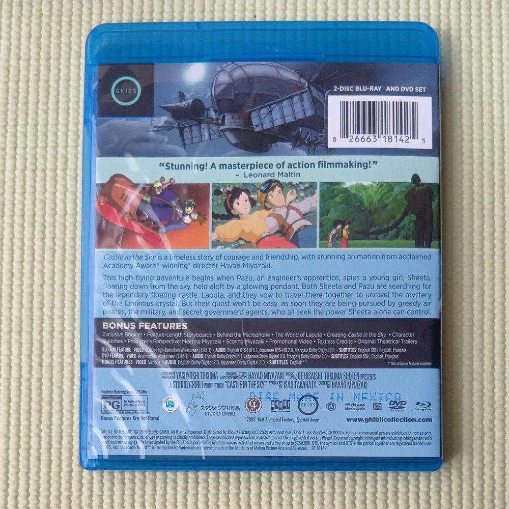 天空の城ラピュタ 北米版 ブルーレイ フランス語 ジブリ 語学学習 Blu-ray - 画像4
