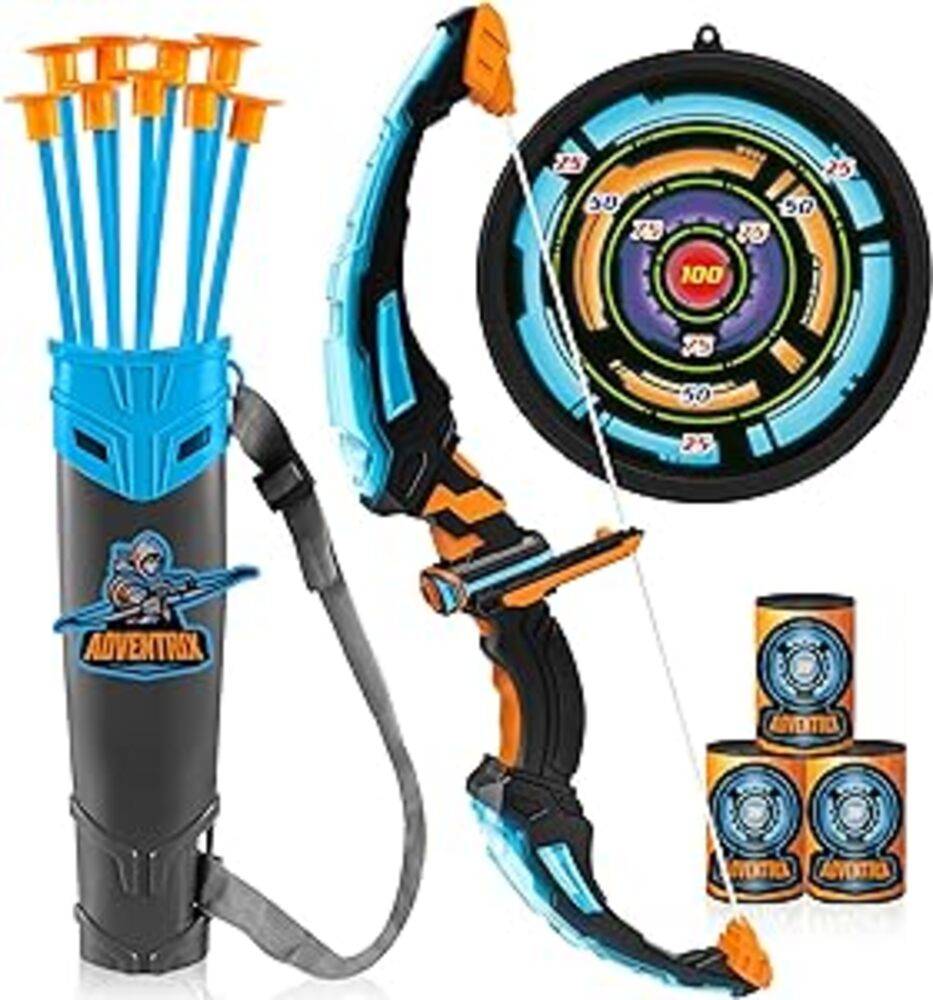 JOYIN 弓矢 アーチェリー おもちゃ 子供用 プレイセット 夜光弓 吸盤 矢筒 