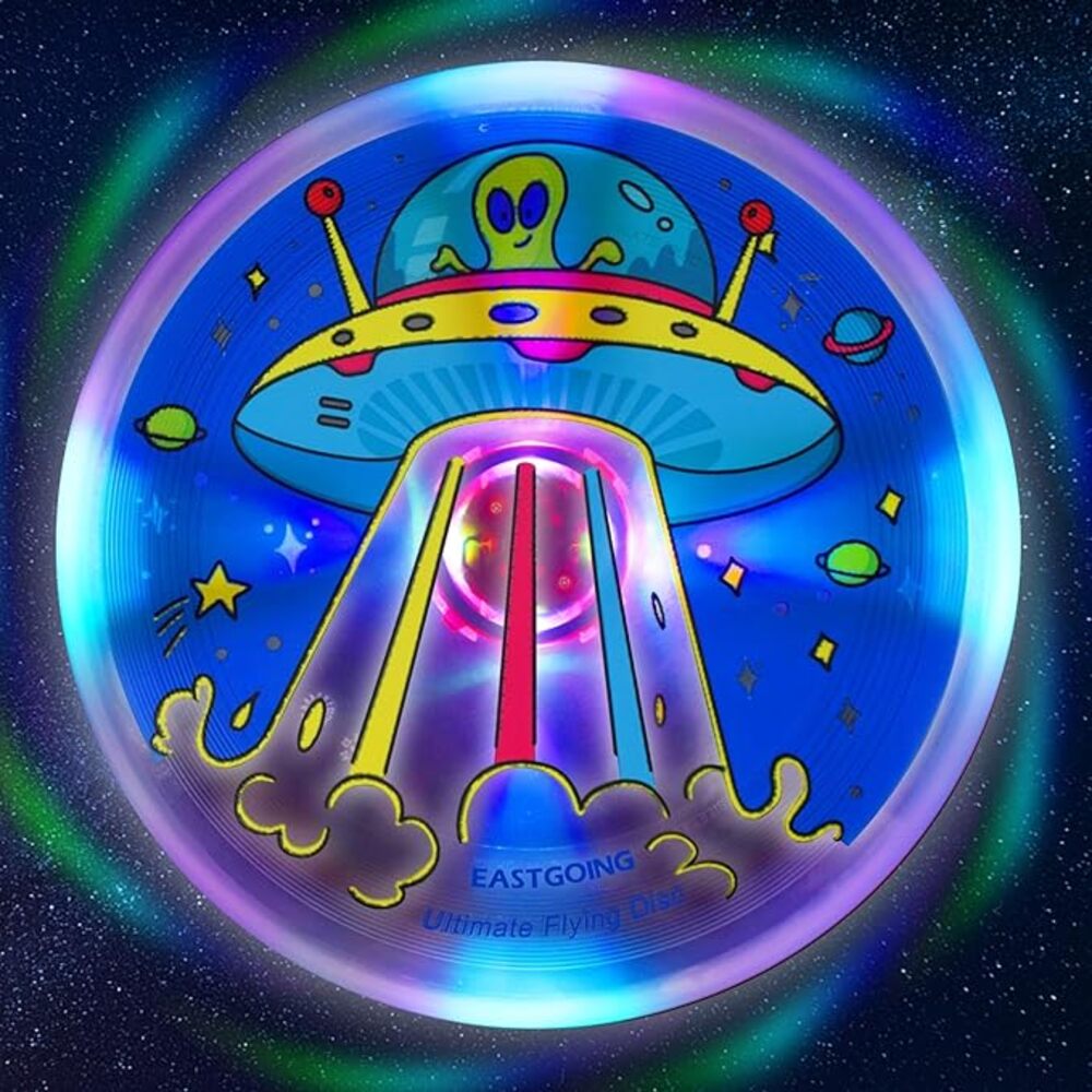 Eastgoing アルティメット LED フライングディスク フリスビー 光る 宇宙人 野外 おも  UFO