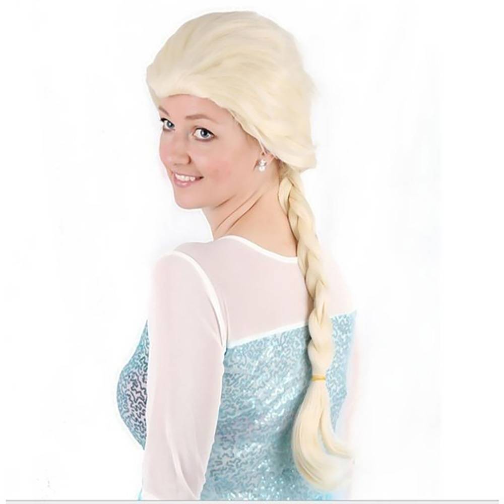 アナと雪の女王 エルサ ウィッグ FROZEN コスプレ 耐熱 コスチューム用小物 大人用  - 画像2