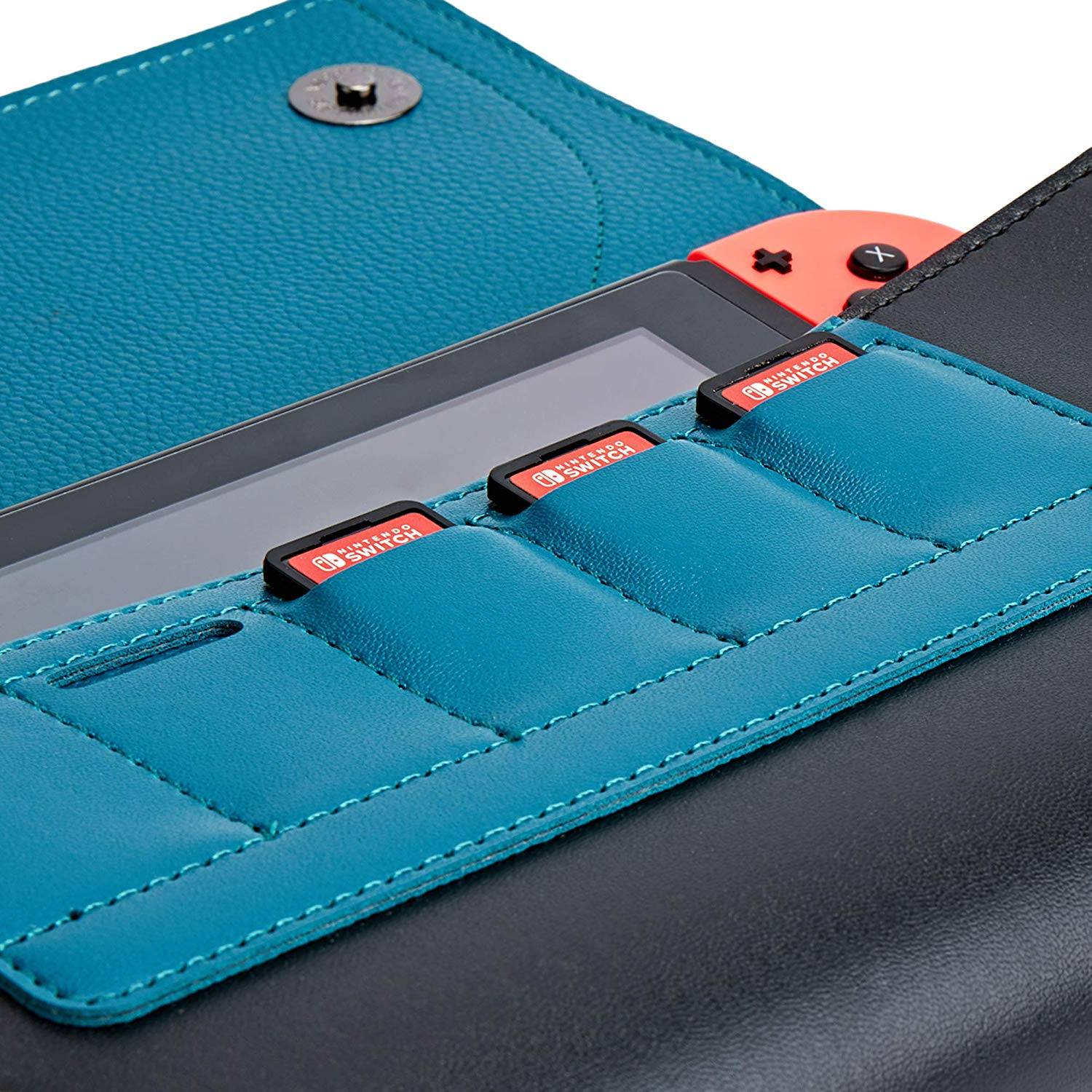 任天堂 Switch 収納ケース 有機ELモデル対応 ポケモン 保護ケース ポーチ レザースリム キャリングケース ニンテンドースイッチ - 画像3