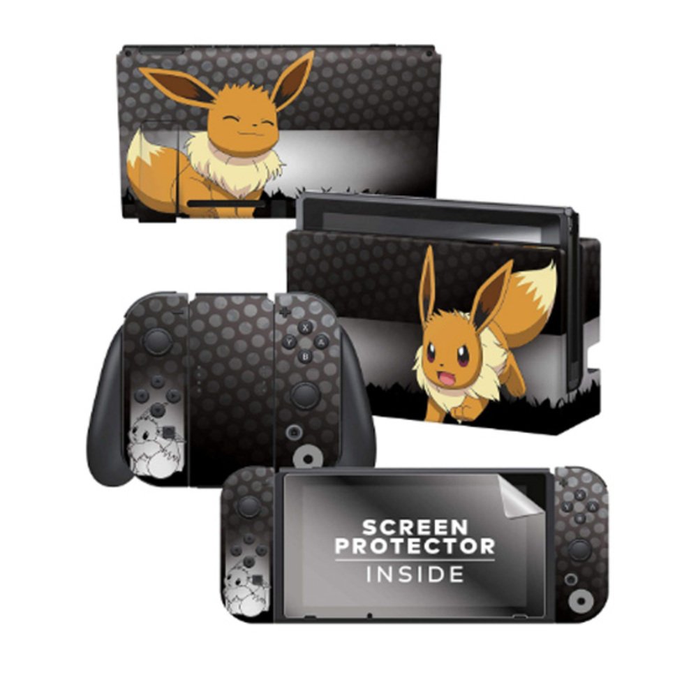 ニンテンドースイッチ ステッカー ポケモン イーブイ 液晶保護シール 本体 コントローラー用