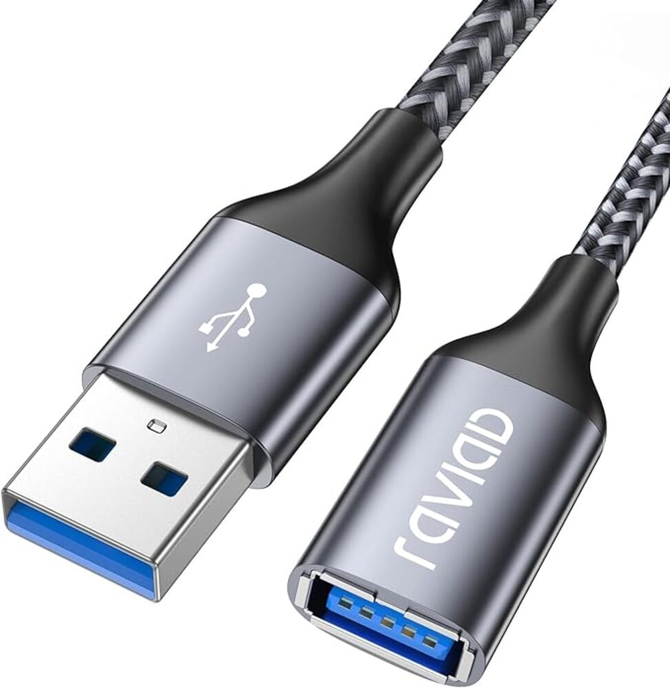 RAVIAD USB 延長ケーブル 2M USB3.0 5Gbps 高速データ転送 タイプ  グレー